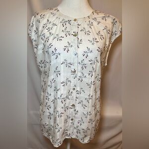 Jane and Delancey Floral Button-Up Blouse